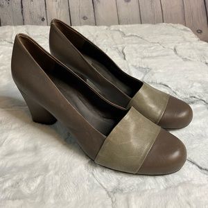 Audley London sz 39. Brown and taupe